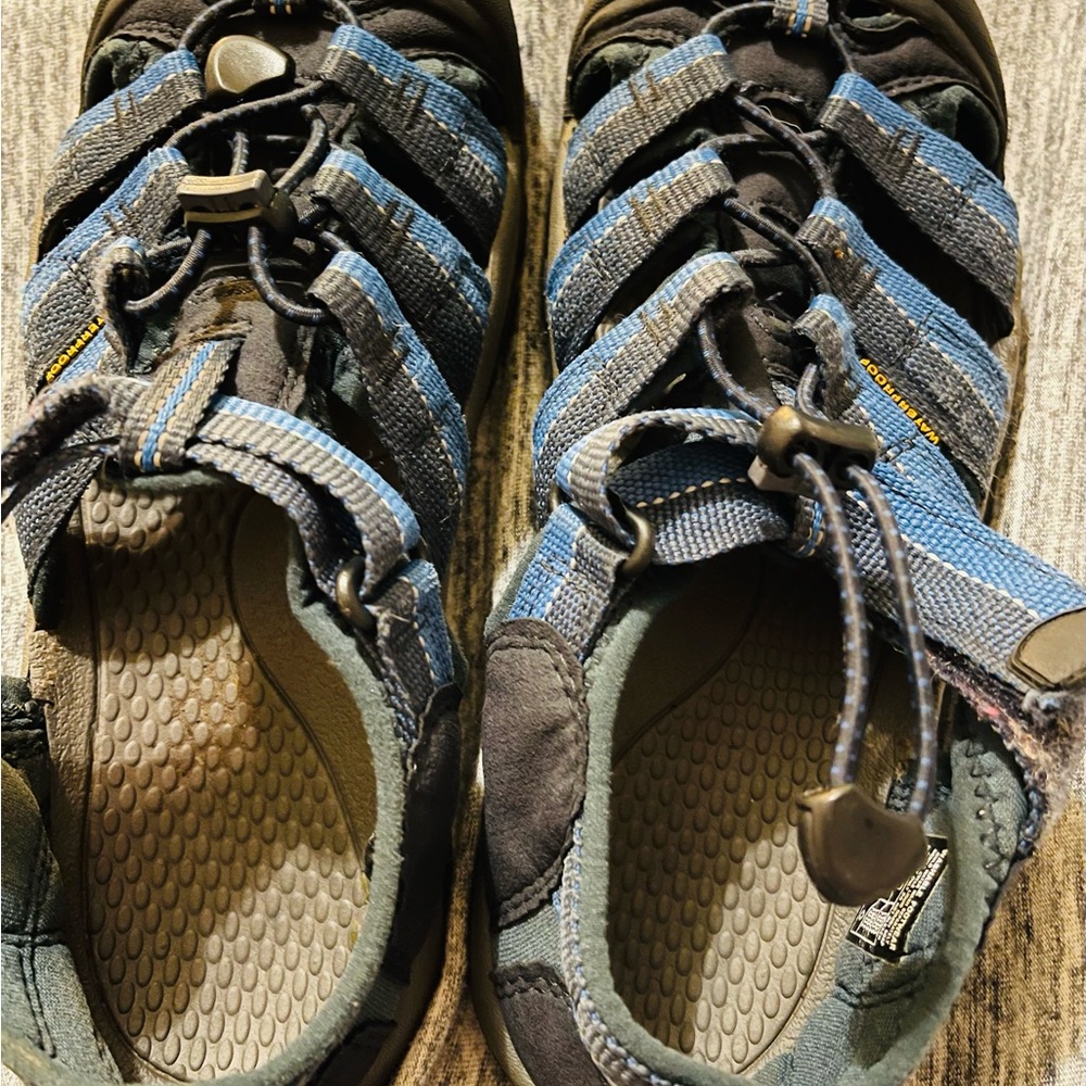 Keen Kids Blue and Black Outdoor Sandals